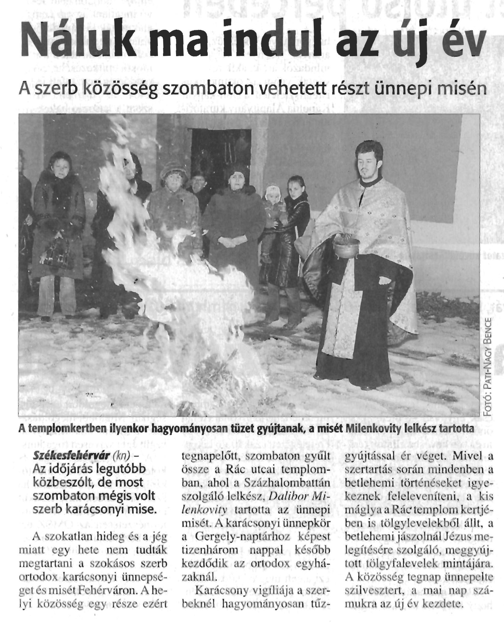 2008.Új évi vecsernye-